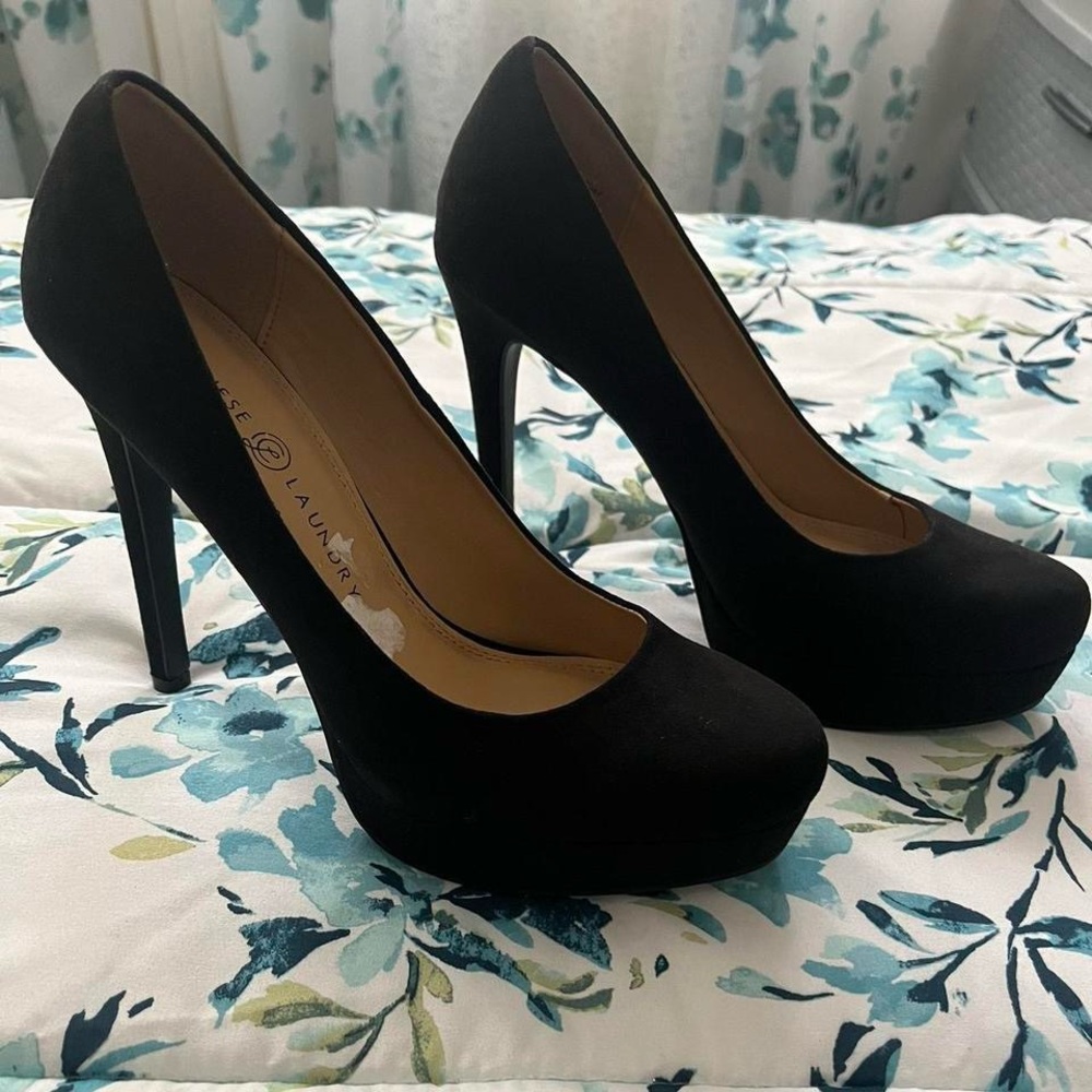 Chinese Laundry Black Stiletto Heels with Platform